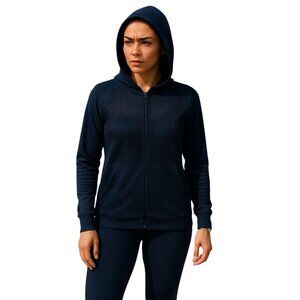 SWEATSHIRT Within JACKET Hoodie Hooded Mesh Zip Up Women's Woman's Size Large